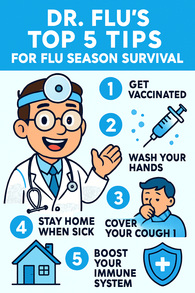 Dr. Flu's Top 5 Tips for Flu Season Survival